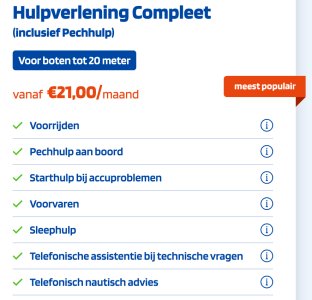 Hulpverlening Compleet  (inclusief Pechhulp)